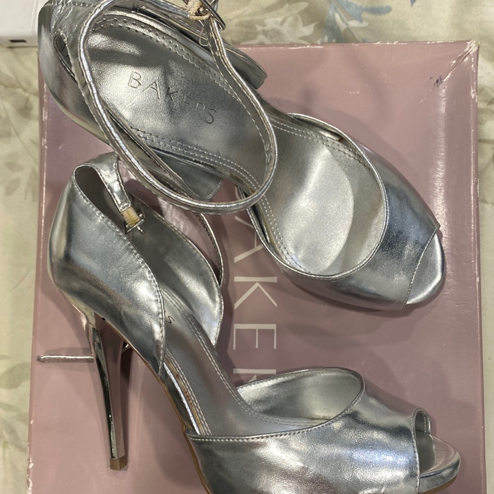 Bakers silver heels